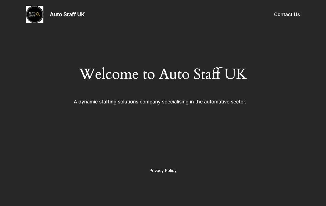 Auto Staff UK website screenshot